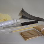 Traditional lacquer kintsugi materials set