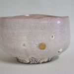 Ash glazed bowl 4612, real gold, kintsugi repair