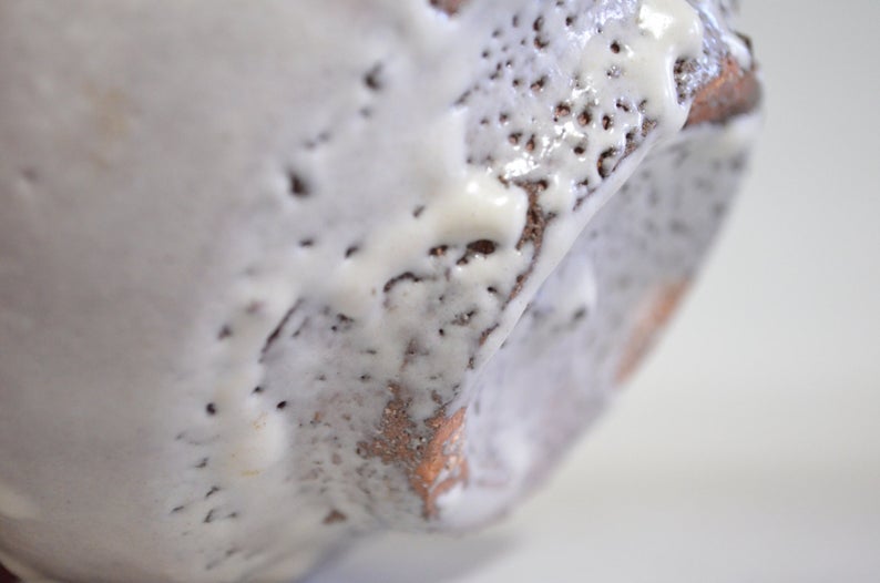 Ash glazed bowl 4612, real gold, kintsugi repair - Image 4