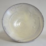 White bowl 4583, kintsugi, white glaze, wood fired,