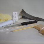 Beginner Kintsugi materials  set, real lacquer, real gold powder,  French language sections to pdf manual,  repair kit, kintsgui set